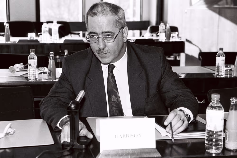Portrait of MEP Lyndon HARRISON in Strasbourg