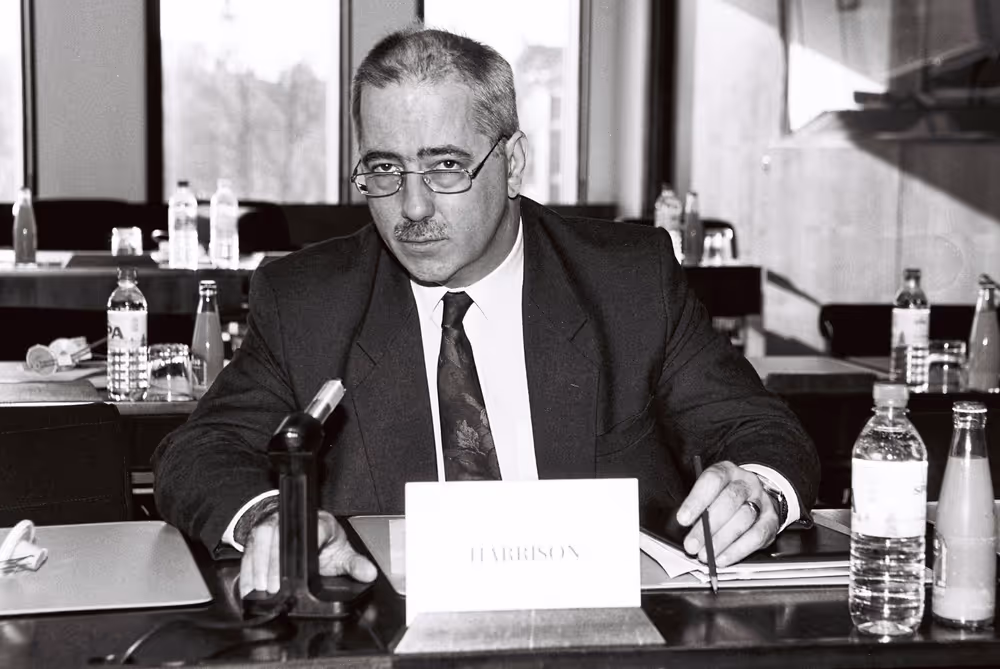 Portrait of MEP Lyndon HARRISON in Strasbourg