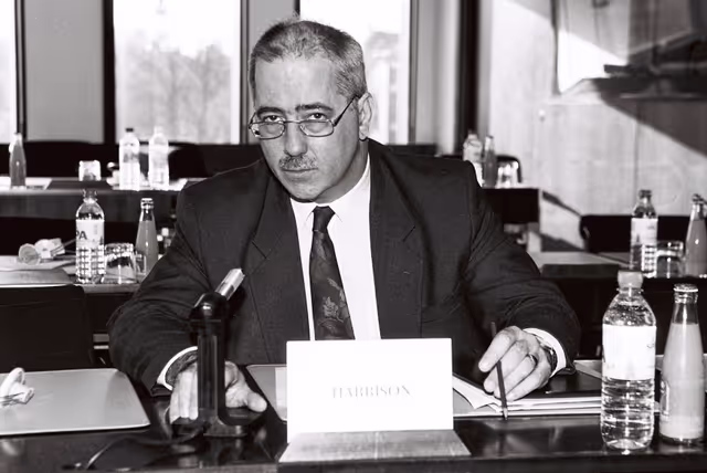 Suriet 13: Portrait of MEP Lyndon HARRISON in Strasbourg