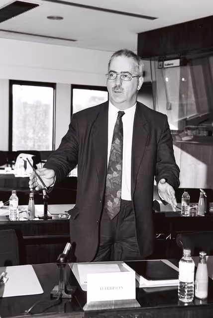 Suriet 14: Portrait of MEP Lyndon HARRISON in Strasbourg