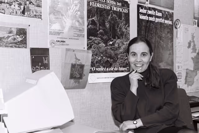 Fotagrafa 3: MEP Maria Amelia SANTOS in her office in Strasbourg