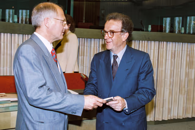 Meeting with Mayor of Lisbon at the European Parliament in Strasbourg