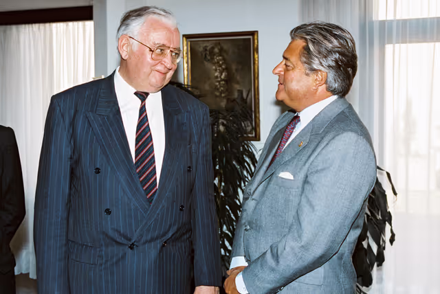 Egon KLEPSCH - EP President meets with Luis Alberto LACALLE, President of Uruguay