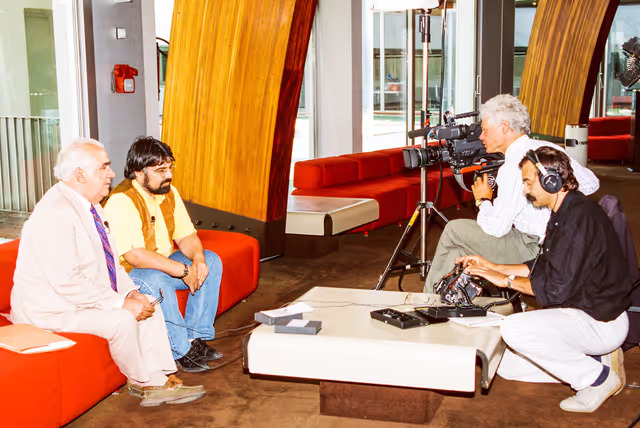 Fotografia 14: Interview of MEP Panayotis LAMBRIAS at the EP in Strasbourg