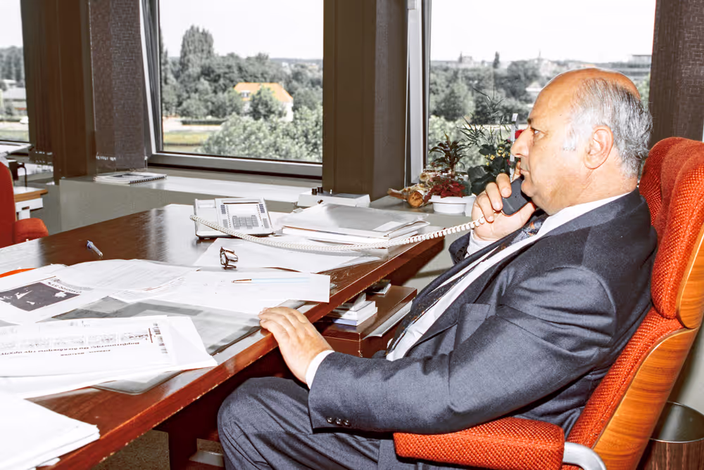 Mep Georgios ROMEOS in his office at the EP in Strasbourg