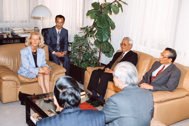 Fotografija 2: Nicole FONTAINE meets with in guest at the EP in Brussels