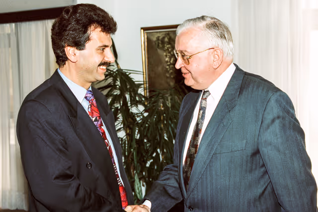 Foto 17: EP President - Eggon KLEPSCH meets with MEP Jean-Marie ALEXANDRE