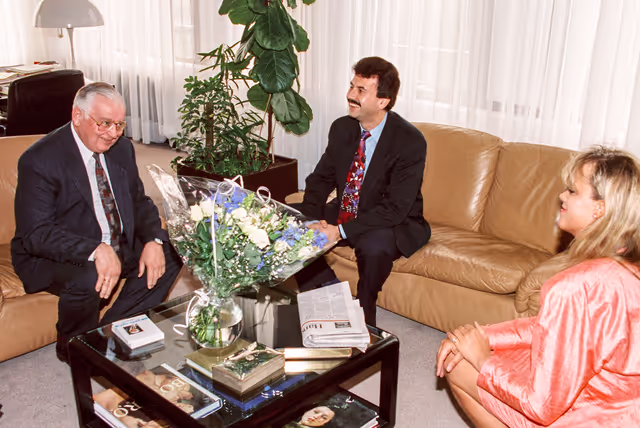 Foto 18: EP President - Eggon KLEPSCH meets with MEP Jean-Marie ALEXANDRE