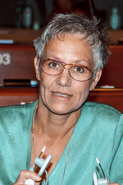 Photo 37: MEP Brigitte LANGENHAGEN during the plenary session at the EP in Strasbourg