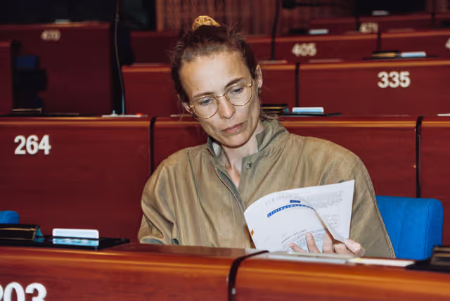 Photo 21: MEP Annemarie M.C. GOEDMAKERS during the plenary session at the EP in Strasbourg