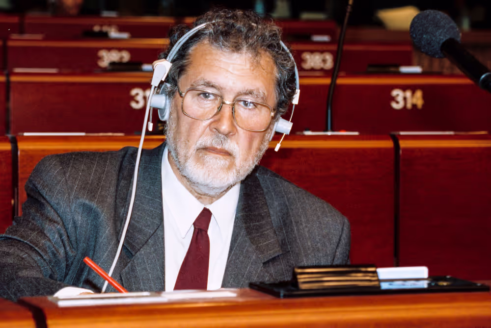 MEP Claude A F DELCROIX during the plenary session at the EP in Strasbourg