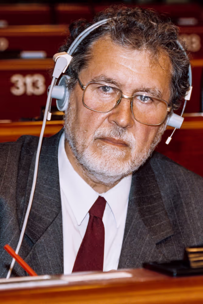 MEP Claude A F DELCROIX during the plenary session at the EP in Strasbourg