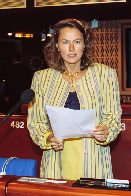 Photo 17: MEP Anne Caroline McINTOSH during the plenary session at the EP in Strasbourg