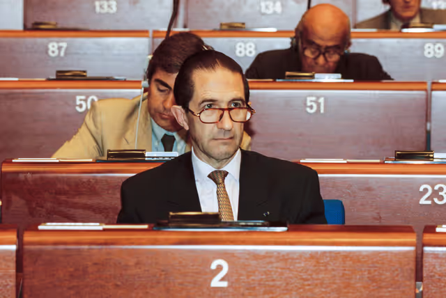 Photo 12: Belgian MFA, Willy CLAES during the Plenary session at the EP in Strasbourg