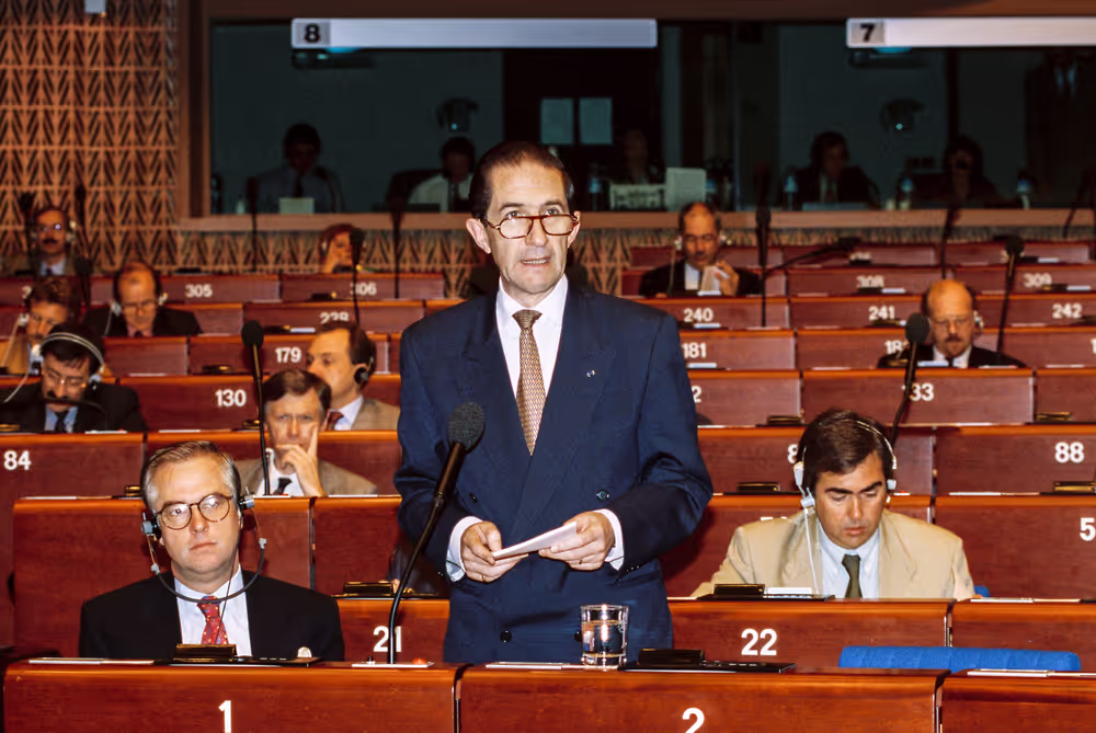 Belgian MFA, Willy CLAES during the Plenary session at the EP in Strasbourg