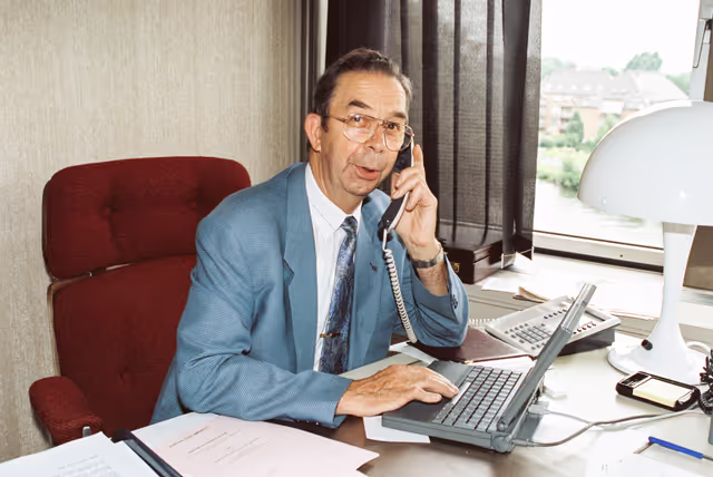 Photo 11: Portrait of MEP Niels Anker KOFOED in his office at the EP in Strasbourg
