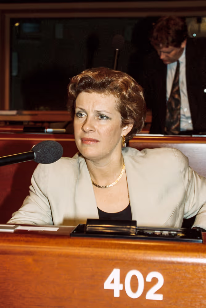 MEP Catherine TRAUTMANN during the plenary session at the EP in Strasbourg