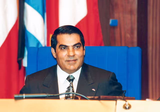 Zine El Abidine BEN ALI, President of Tunisia on the 22nd of June 1993 in Strasbourg