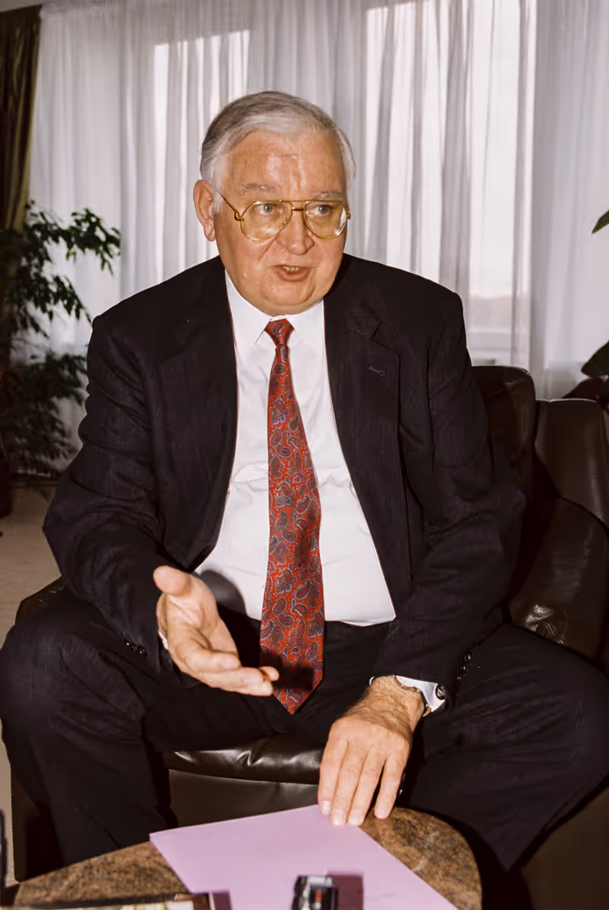 Egon KLEPSCH - EP President meets with a guest