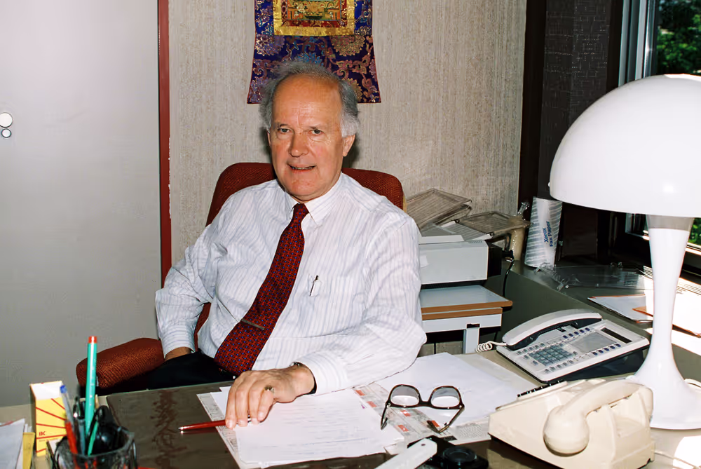 James MOORHOUSE in his office