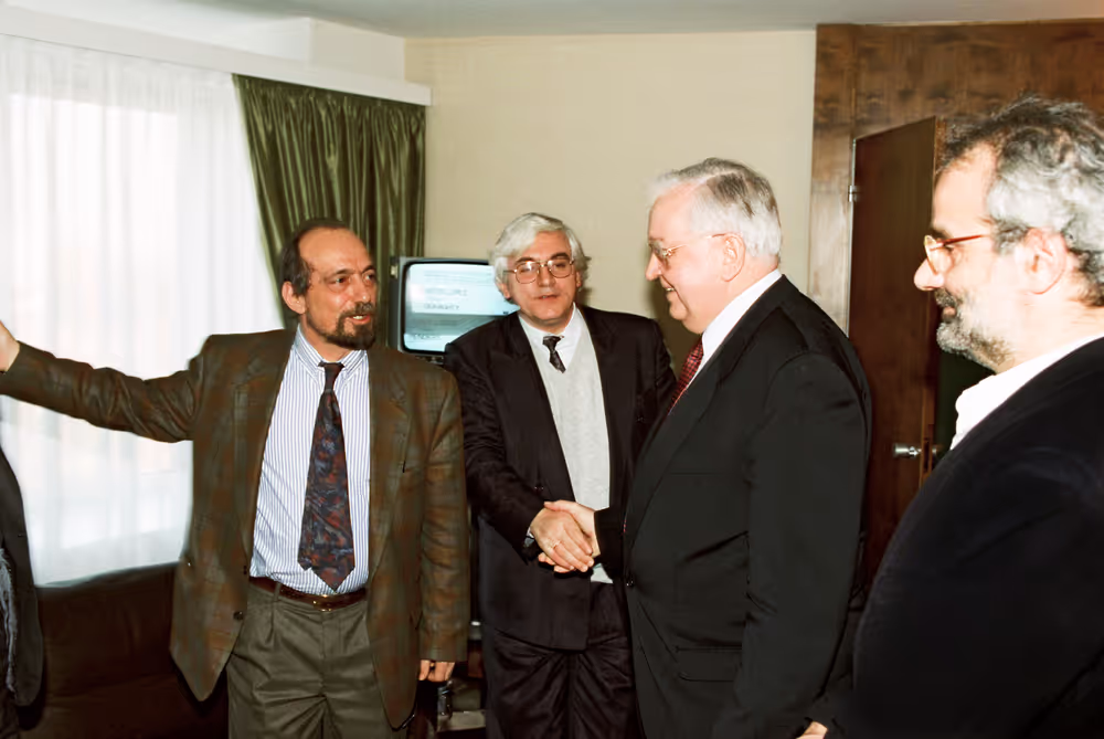 Egon KLEPSCH - EP President meets with Greek MEPs in Strasbourg