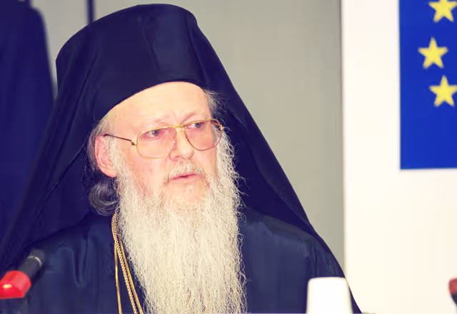 Fotogrāfija 44: Press Conference of the Orthodox Ecumenical Patriarch of Constantinople.