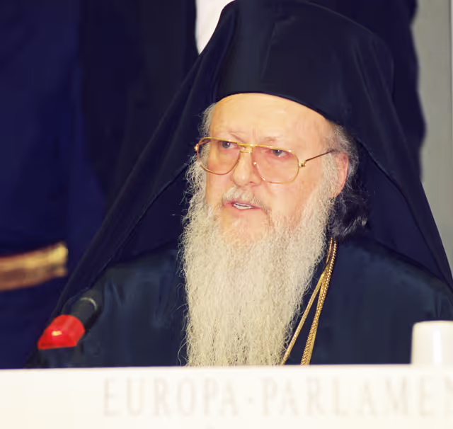 Fotogrāfija 45: Press Conference of the Orthodox Ecumenical Patriarch of Constantinople.