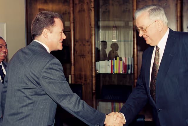 Suriet 2: EP President meets with Alan DONNELLY at the EP in Strasbourg.