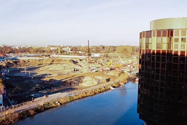 Fotografija 2: Construction site of the LOW building in Strasbourg