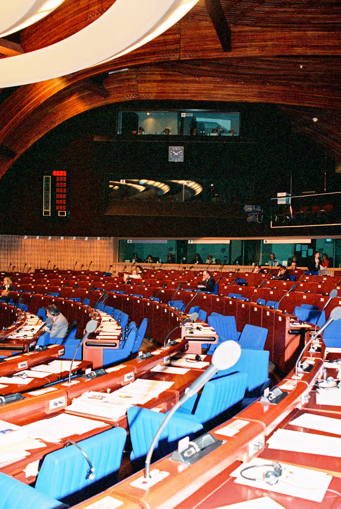 Hemicycle at the EP in Strasbourg