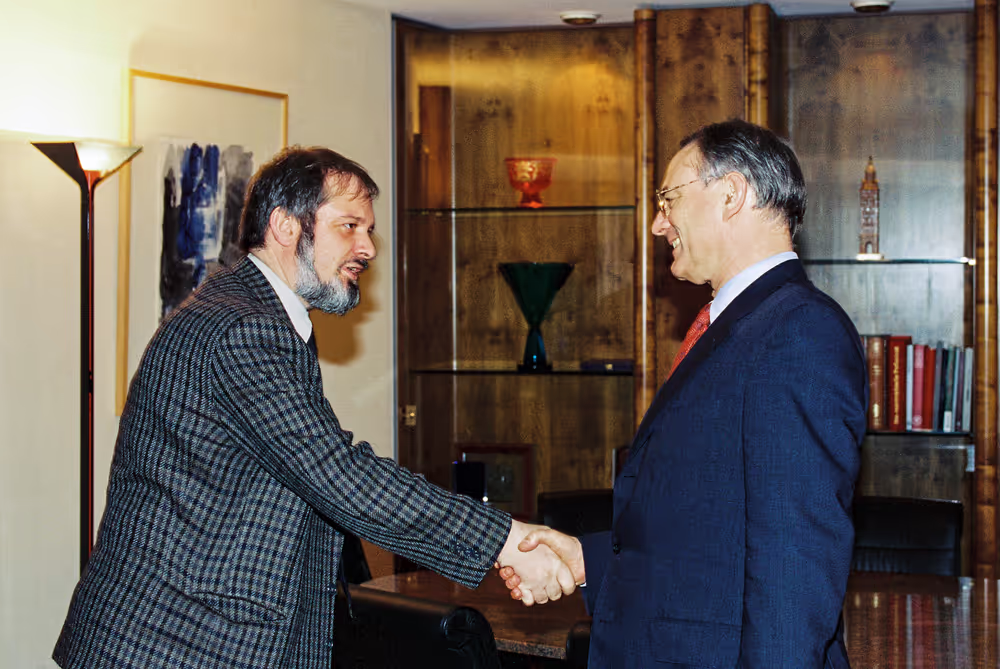 EP President - Klaus HANSCH meets with a guest
