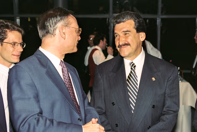 Billede 2: Dinner at the EP in Brussels on the occasion of the visit of the President of Guatemala.