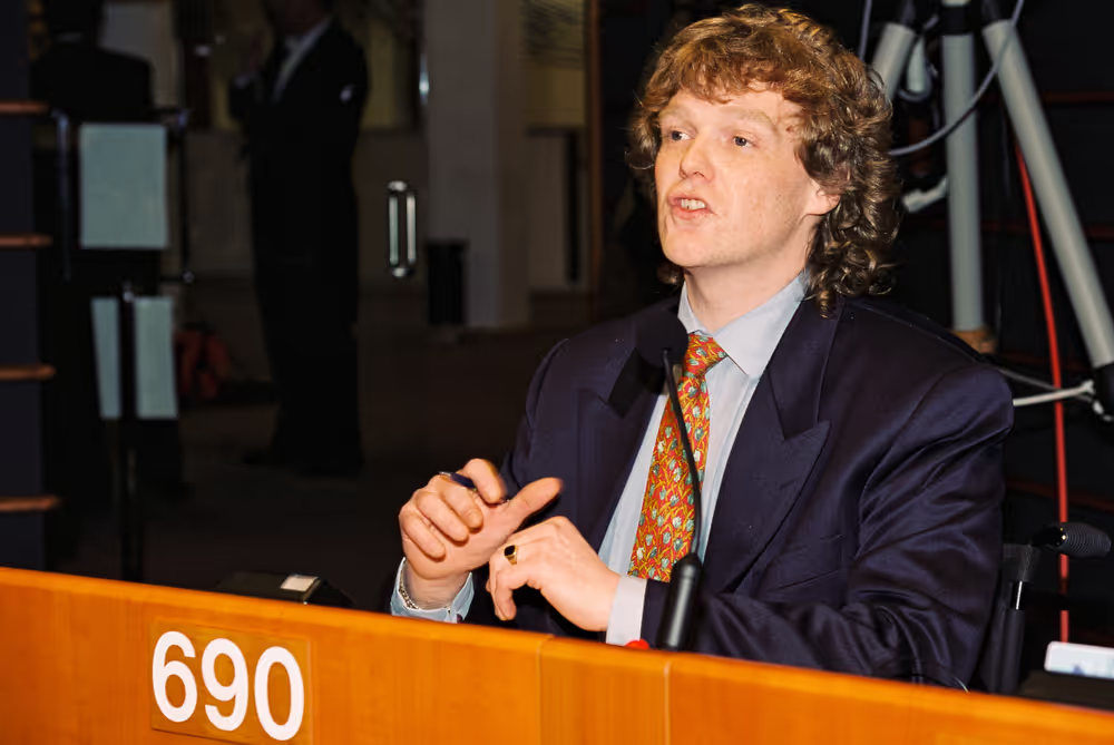 Portrait of MEP Brian CROWLEY in the hemicycle during the Plenary Session at the EP in Brussels