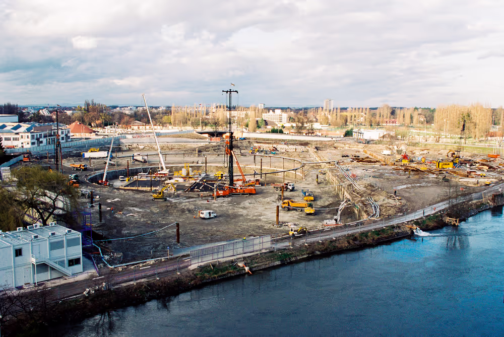 European Parliament in Strasbourg under construction
