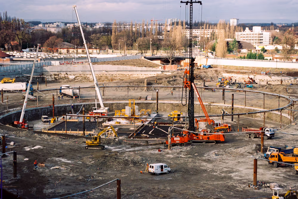 European Parliament in Strasbourg under construction