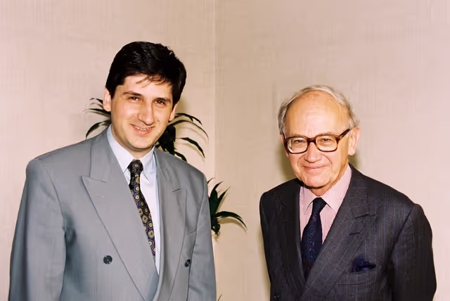 Suriet 3: MEP Michael SPINDELEGGER meets with the president of the European Monetary Institute