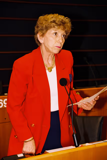MEP Helene CARRERE D'ENCAUSSE during the plenary session at the European Parliament in Brussels.