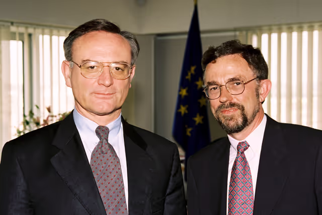 Fotografie 4: EP President - Klaus HANSCH meets with MEP Tony A. CUNNINGHAM