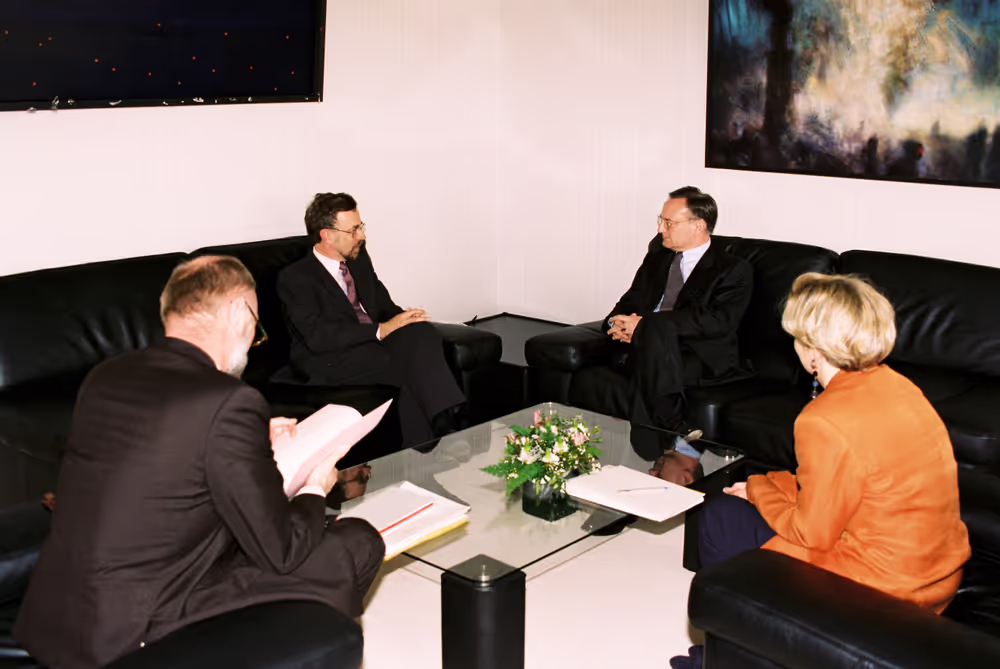 EP President - Klaus HANSCH meets with MEP Tony A. CUNNINGHAM