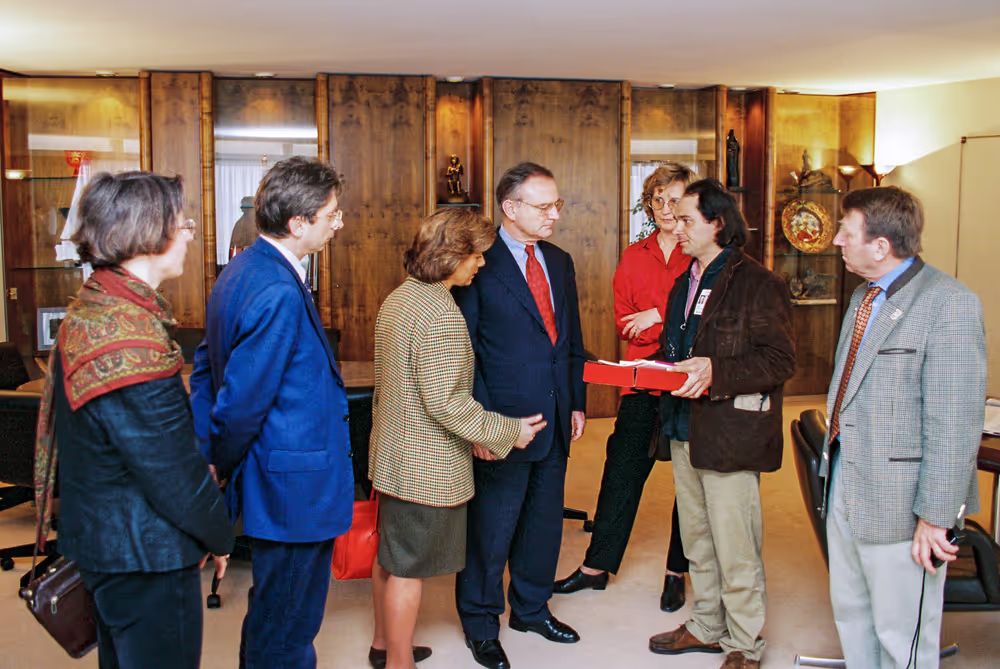 EP President meets with MEP Alexander LANGER and guests