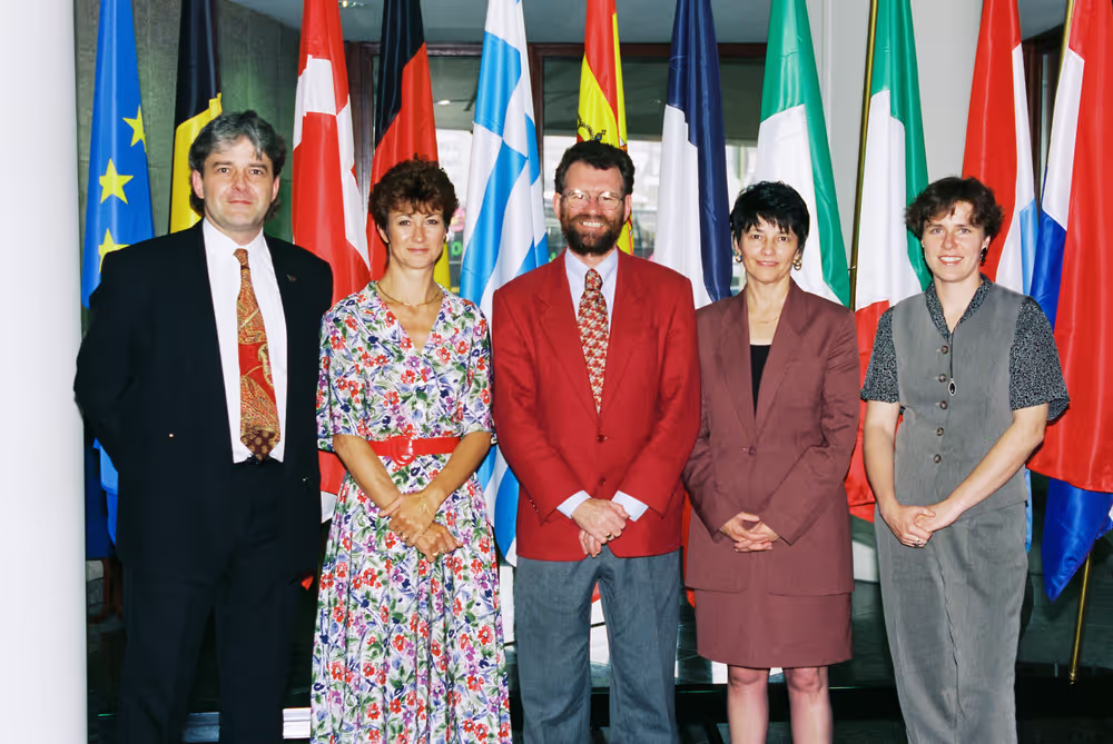 MEP Tony A. CUNNINGHAM with guests in Brussels