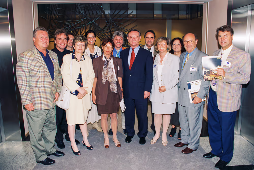 EP President with a group of visitors in Brussels
