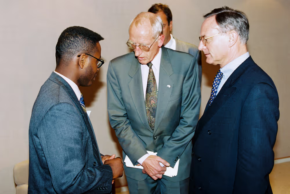 EP President with an African guest in Strasbourg