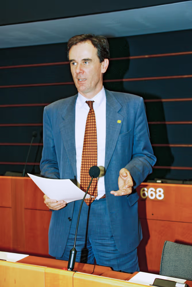 MEP Robin TEVERSON atends a plenary session in Brussels