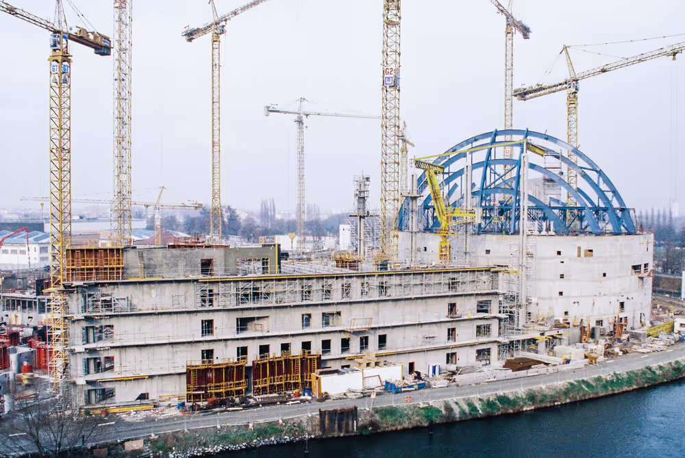 Construction site of the LOW building in Strasbourg