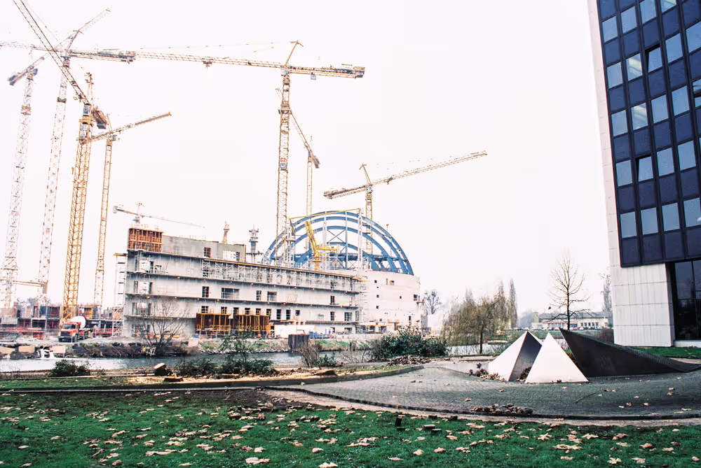 Construction site of the LOW building in Strasbourg