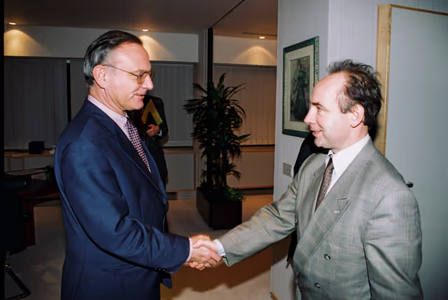 Fotografia 2: EP President with a guest in Strasbourg