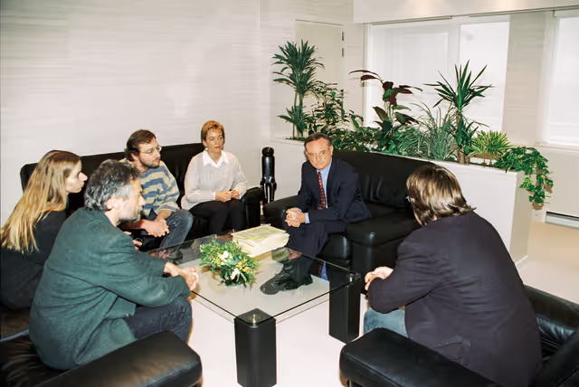 Billede 3: EP President - Klaus HANSCH meets with Mep's