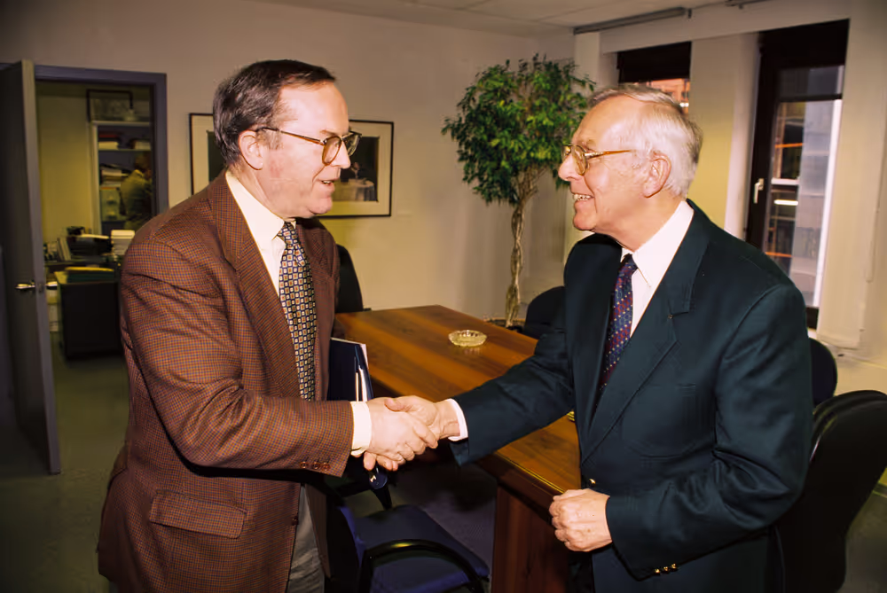Mep Wilfried MARTENS meets with Gerfrid GAIGG