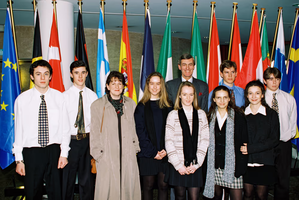 MEP Richard ASHWORTH with  guests in Brussels